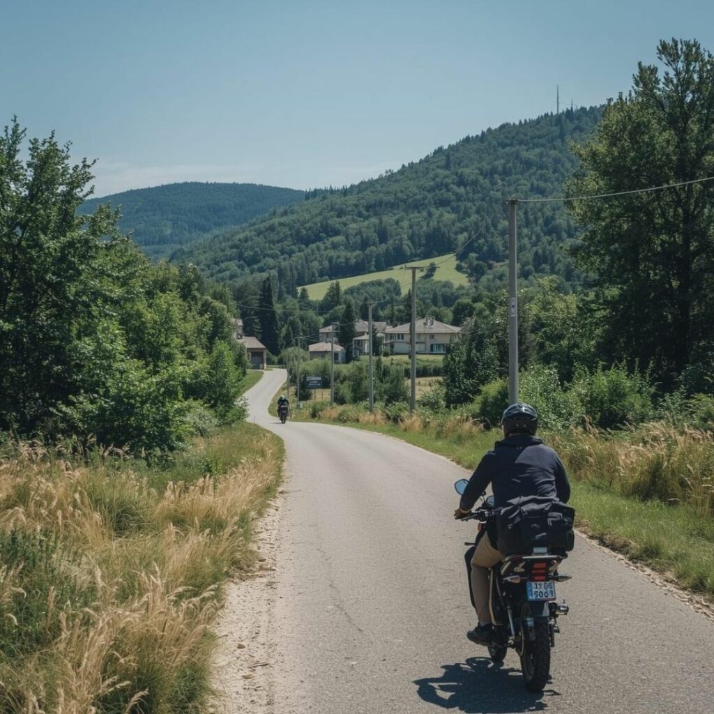 Slow tourisme mobylette